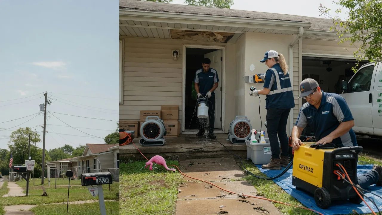 Storm Damage Water Removal in Brooksville, MS near me